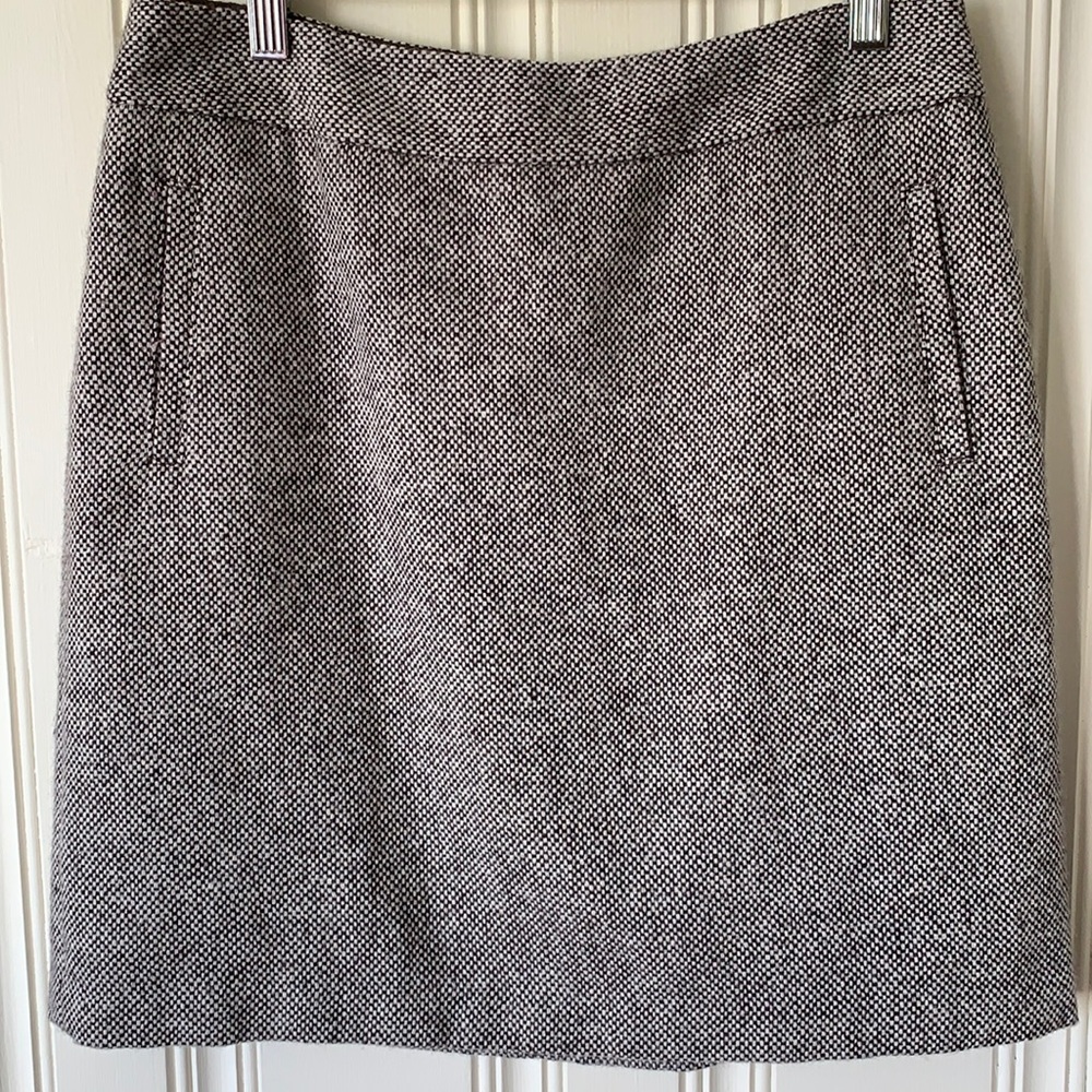 Banana Republic Brown Tweed Mini Skirt Size 8 - Picture 1 of 8